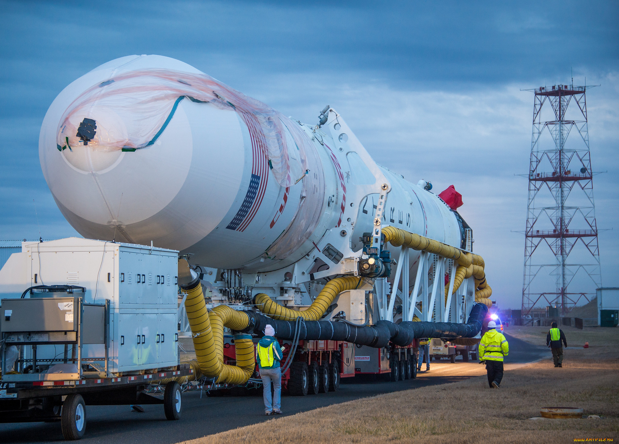 antares rocket rollout, ,  ,   , , 